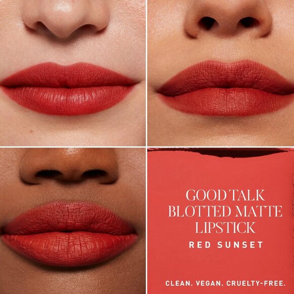 Morphe Good Talk Soft Matte Lipstick In Red Sunset - NIB - Picture 1 of 3